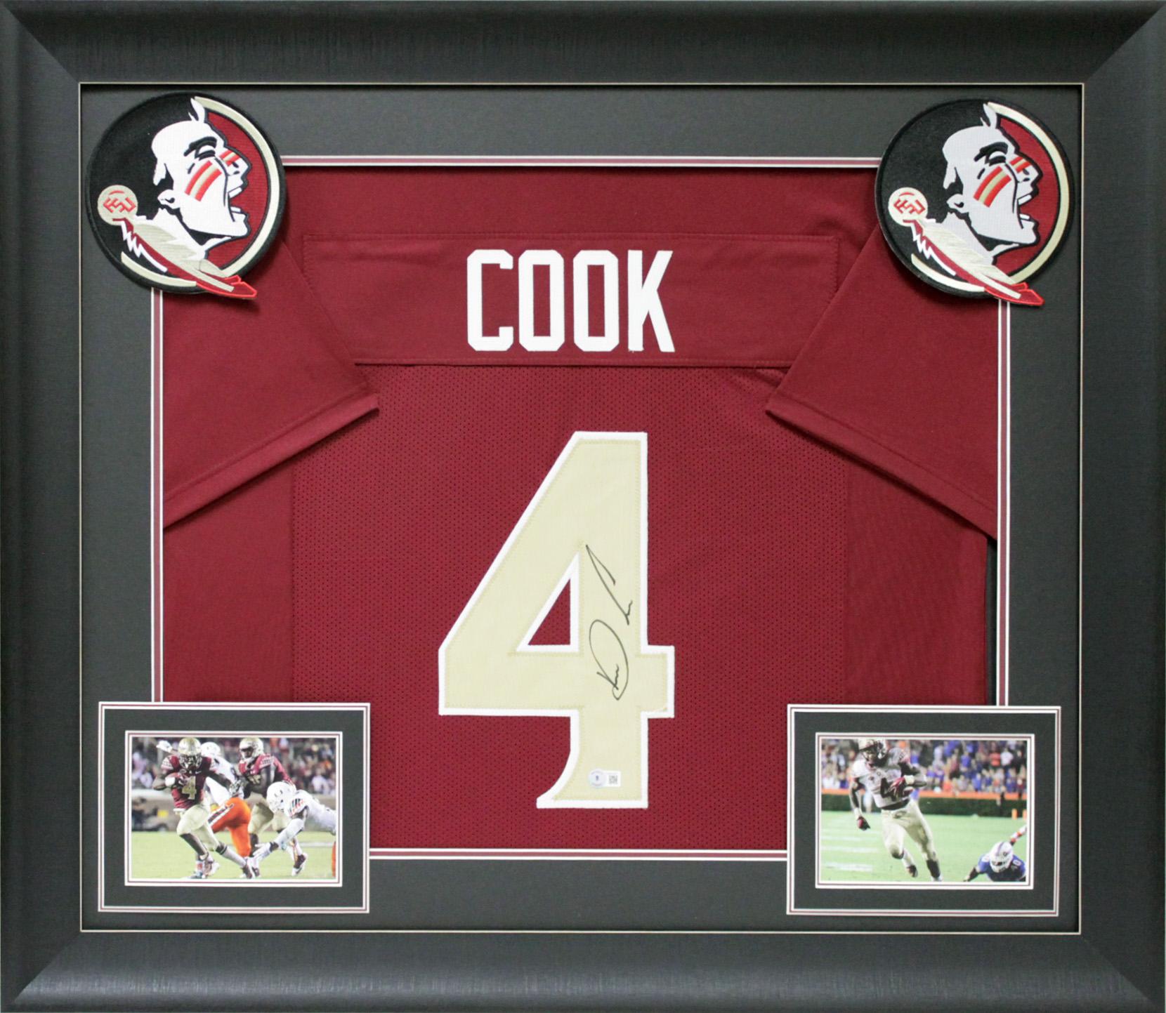 Dalvin Cook Signed Custom Framed Jersey Display (Beckett) at PristineAuction.com Dalvin Cook Signed Custom Framed Jersey Display (Beckett) at PristineAuction.com