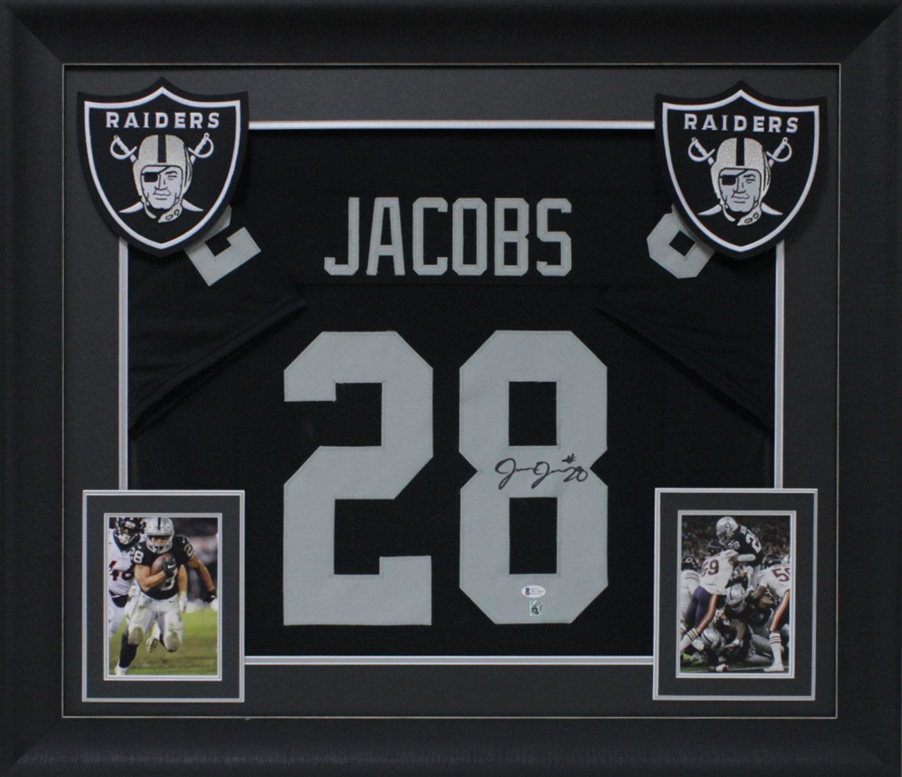 Josh Jacobs Signed Custom Framed Jersey Display (Beckett & Jacobs) at PristineAuction.com Josh Jacobs Signed Custom Framed Jersey Display (Beckett & Jacobs) at PristineAuction.com
