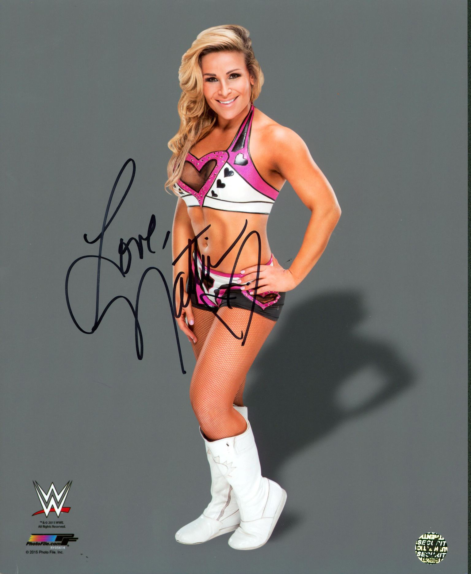 Natalya Neidhart Signed WWE 8x10 Photo Inscribed "Love" (Wizard World) at PristineAuction.com Natalya Neidhart Signed WWE 8x10 Photo Inscribed "Love" (Wizard World) at PristineAuction.com