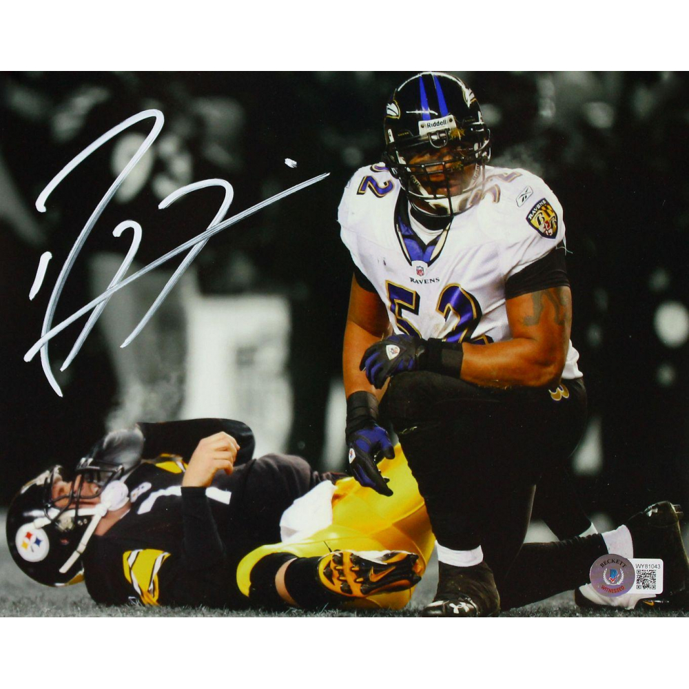 Ray Lewis Signed Ravens 8x10 Photo (Beckett) | Pristine Auction