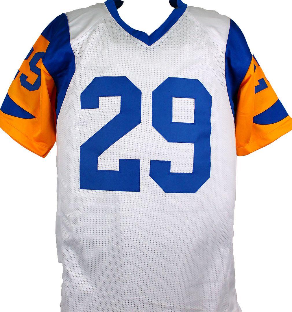Eric Dickerson Signed Career Highlight Stat Jersey Inscribed "HOF 99" (Beckett & Prova) at PristineAuction.com Eric Dickerson Signed Career Highlight Stat Jersey Inscribed "HOF 99" (Beckett & Prova) at PristineAuction.com