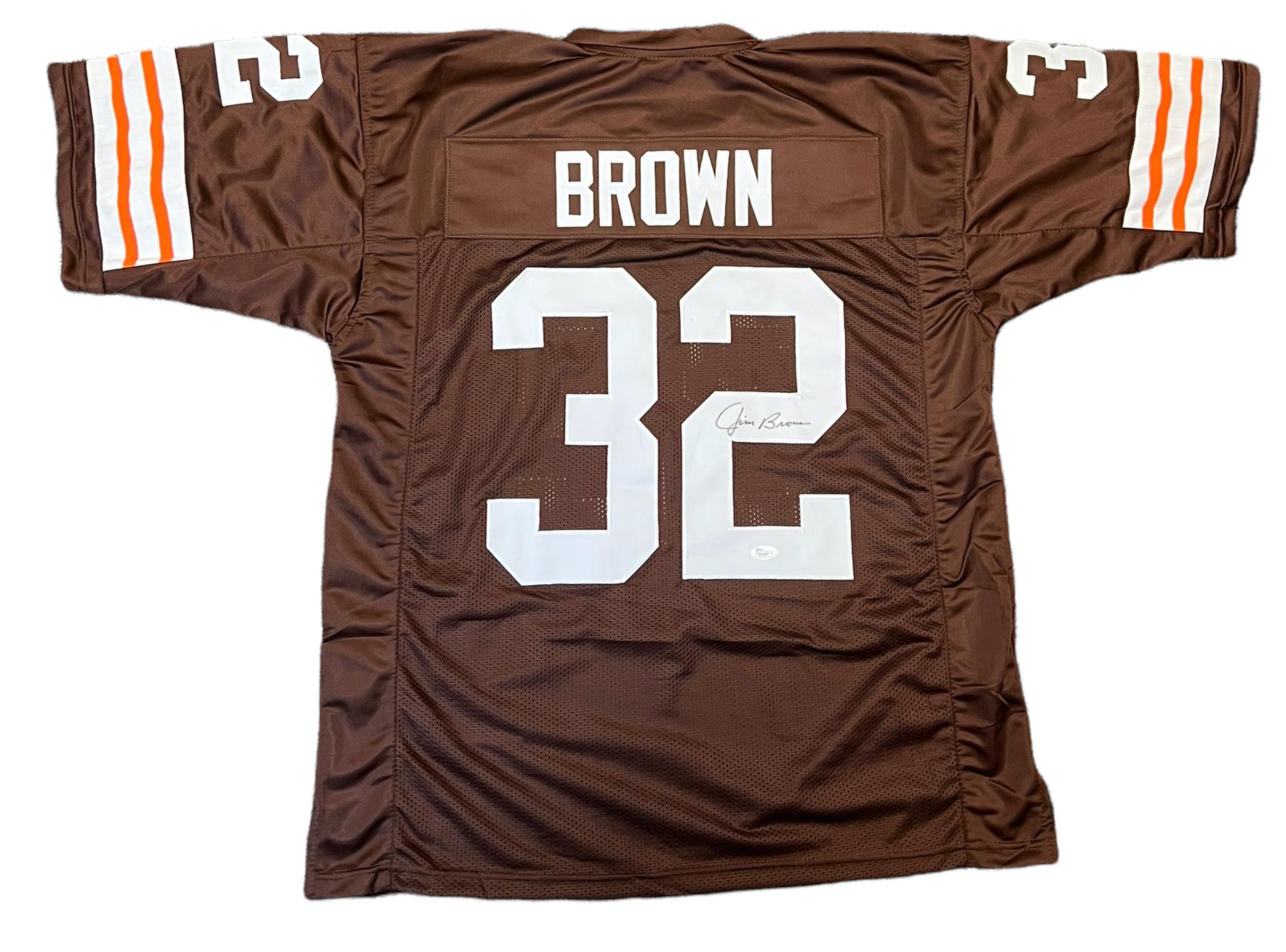 Jim Brown Signed Browns Jersey (JSA) at PristineAuction.com Jim Brown Signed Browns Jersey (JSA) at PristineAuction.com
