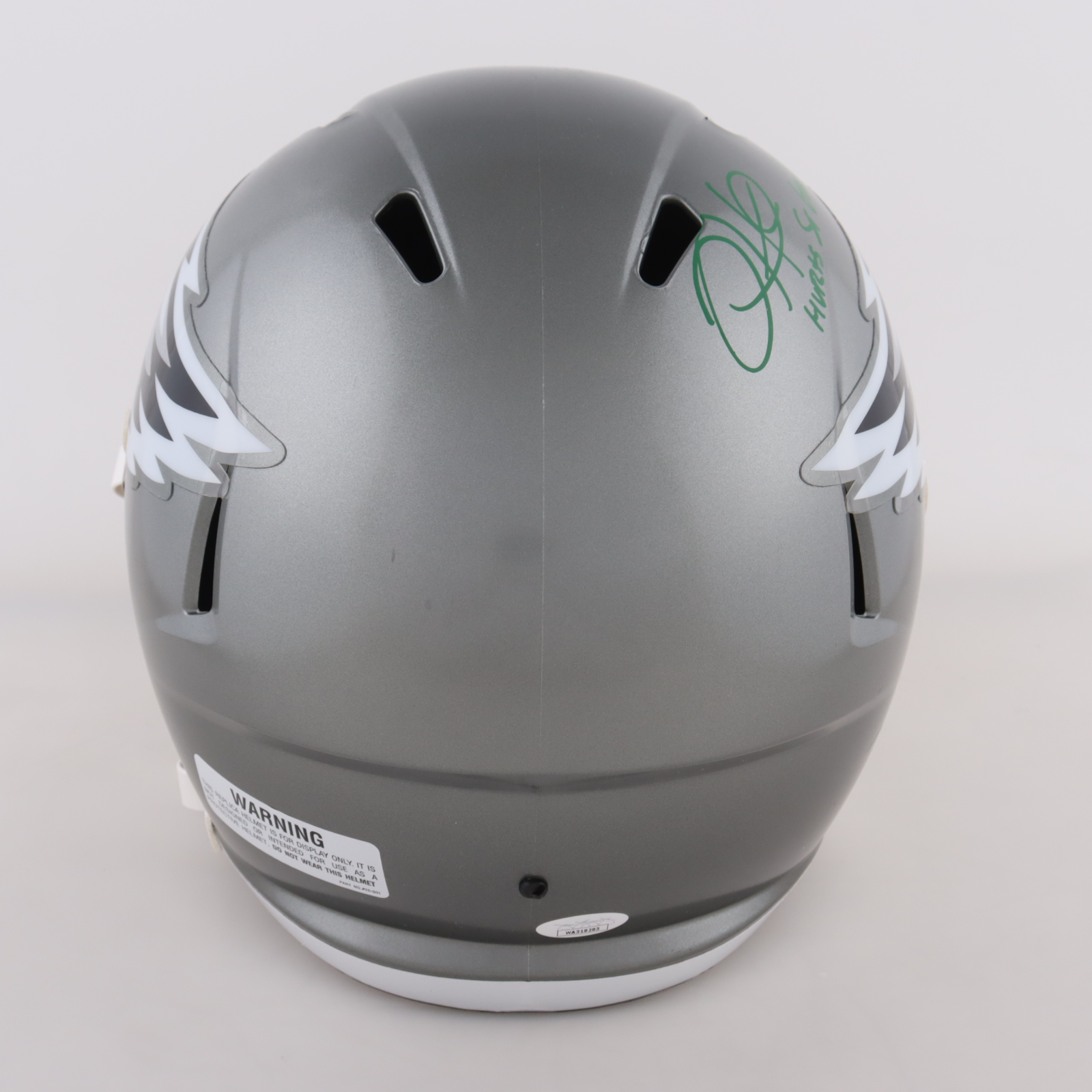 Jalen Hurts Signed Eagles Full-Size Flash Alternate Speed Helmet Inscribed "Hurts So Good" (JSA) at PristineAuction.com Jalen Hurts Signed Eagles Full-Size Flash Alternate Speed Helmet Inscribed "Hurts So Good" (JSA) at PristineAuction.com