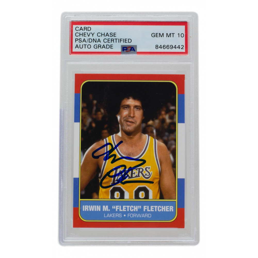 Chevy Chase Signed Custom Trading Card (PSA Autograph Graded 10) Pristine Auction