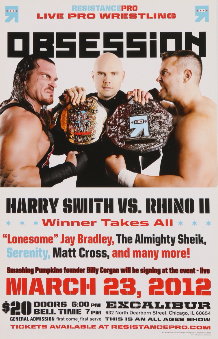 WWE Resistance Pro "Obsession" 12x18 Poster at PristineAuction.com WWE Resistance Pro "Obsession" 12x18 Poster at PristineAuction.com