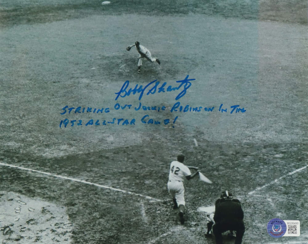 Bobby Shantz Signed Athletics 8x10 Photo Inscribed "Striking Out Jackie Robinson in the 1952 All-Star Game!" (Beckett) at PristineAuction.com Bobby Shantz Signed Athletics 8x10 Photo Inscribed "Striking Out Jackie Robinson in the 1952 All-Star Game!" (Beckett) at PristineAuction.com
