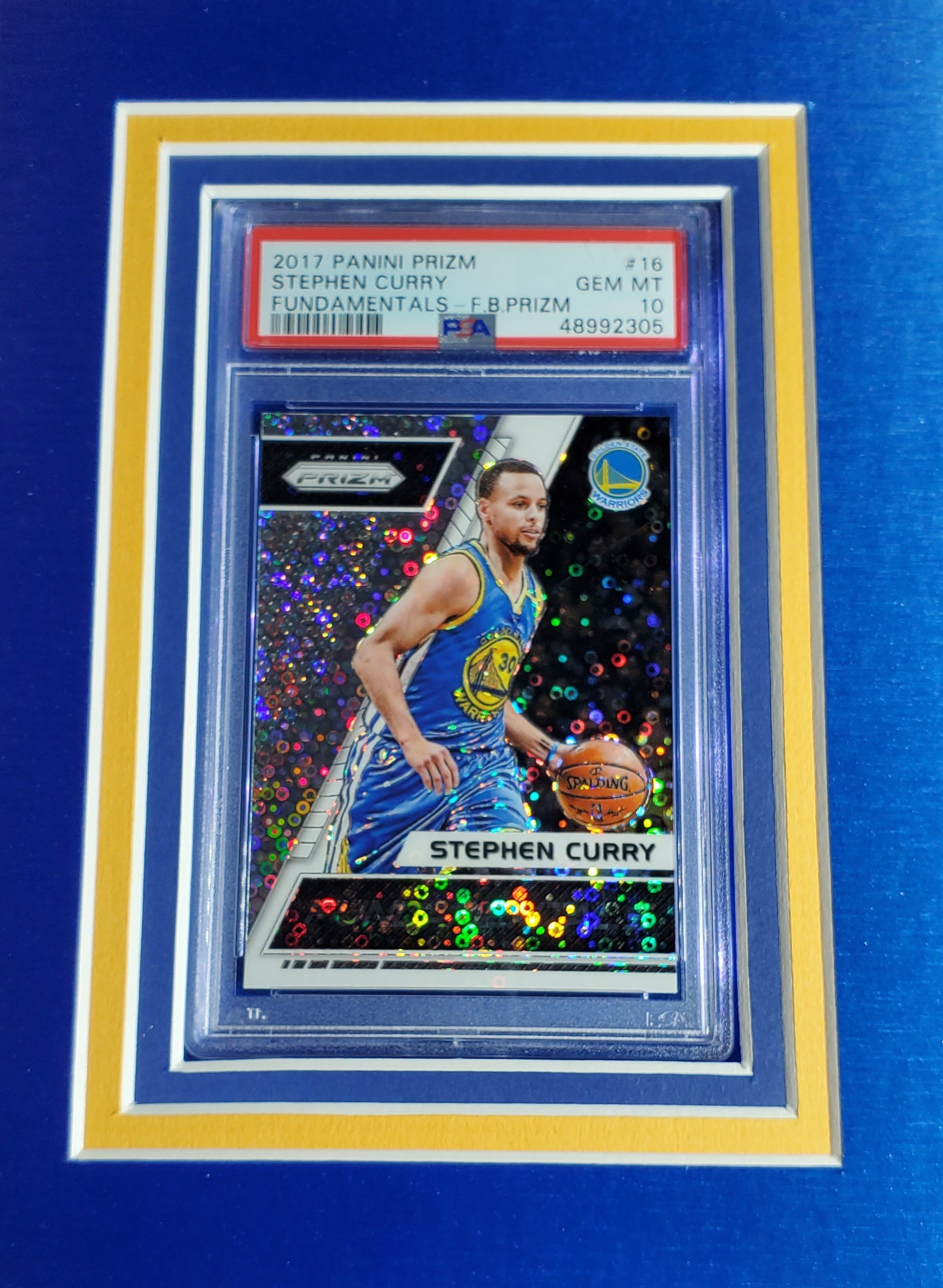 Steph Curry Signed Custom Framed LED Backlit Jersey Display Inscribed "B2B MVP" with 2013-14 Panini Prizm #176 (PSA 10) & 2017-18 Panini Prizm Fundamentals Prizms Fast Break #16 (PSA 10) (Beckett) at PristineAuction.com Steph Curry Signed Custom Framed LED Backlit Jersey Display Inscribed "B2B MVP" with 2013-14 Panini Prizm #176 (PSA 10) & 2017-18 Panini Prizm Fundamentals Prizms Fast Break #16 (PSA 10) (Beckett) at PristineAuction.com