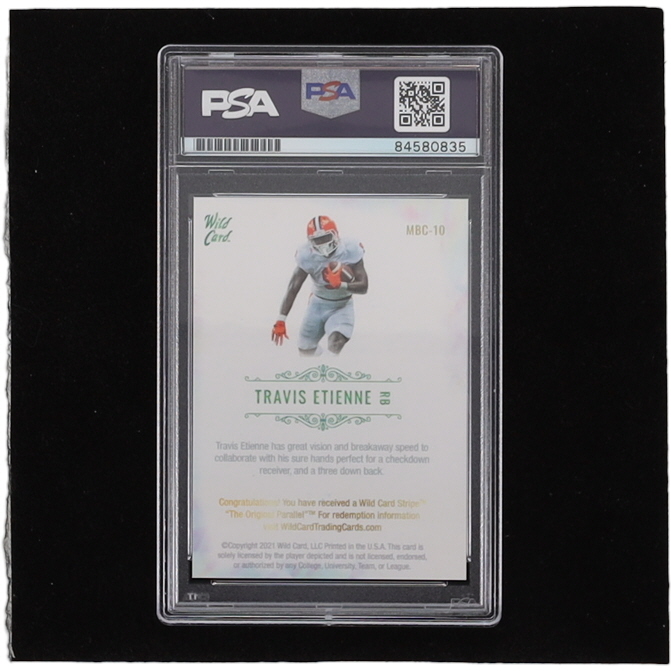 Travis Etienne Signed Trading Card (PSA) at PristineAuction.com Travis Etienne Signed Trading Card (PSA) at PristineAuction.com