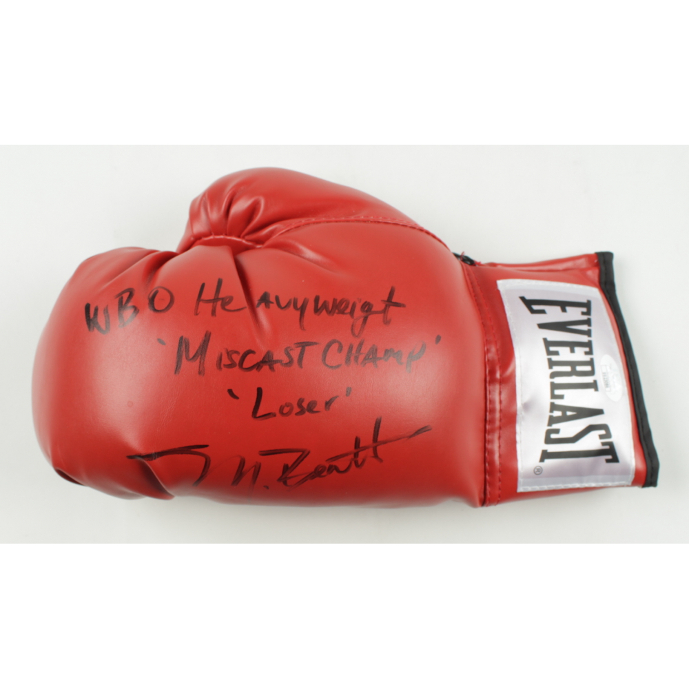 Michael Bentt Signed Everlast Boxing Glove Inscribed "WBO Heavyweight