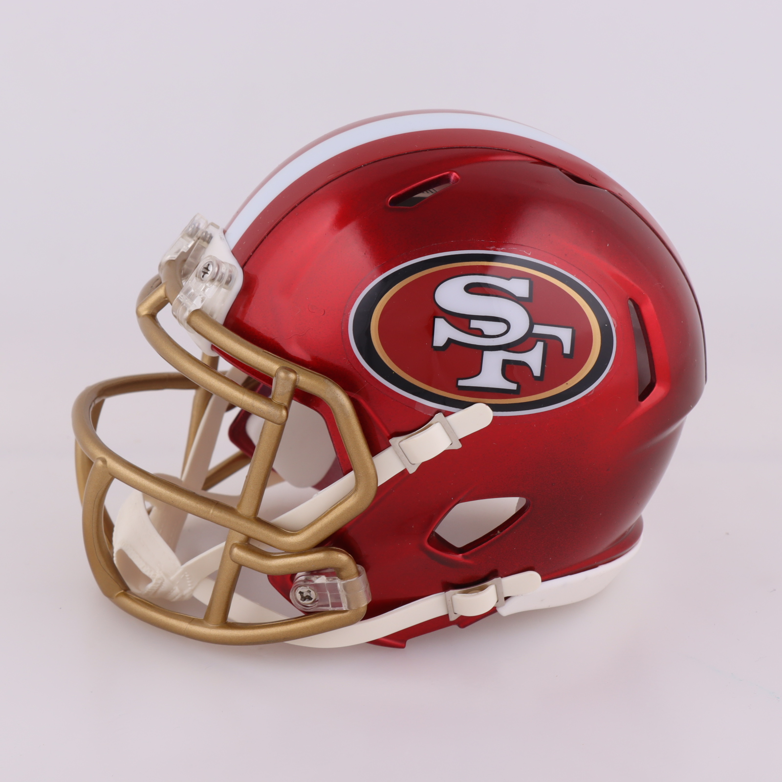 Deion Sanders Signed 49ers Flash Alternate Speed Mini Helmet (Beckett) at PristineAuction.com Deion Sanders Signed 49ers Flash Alternate Speed Mini Helmet (Beckett) at PristineAuction.com