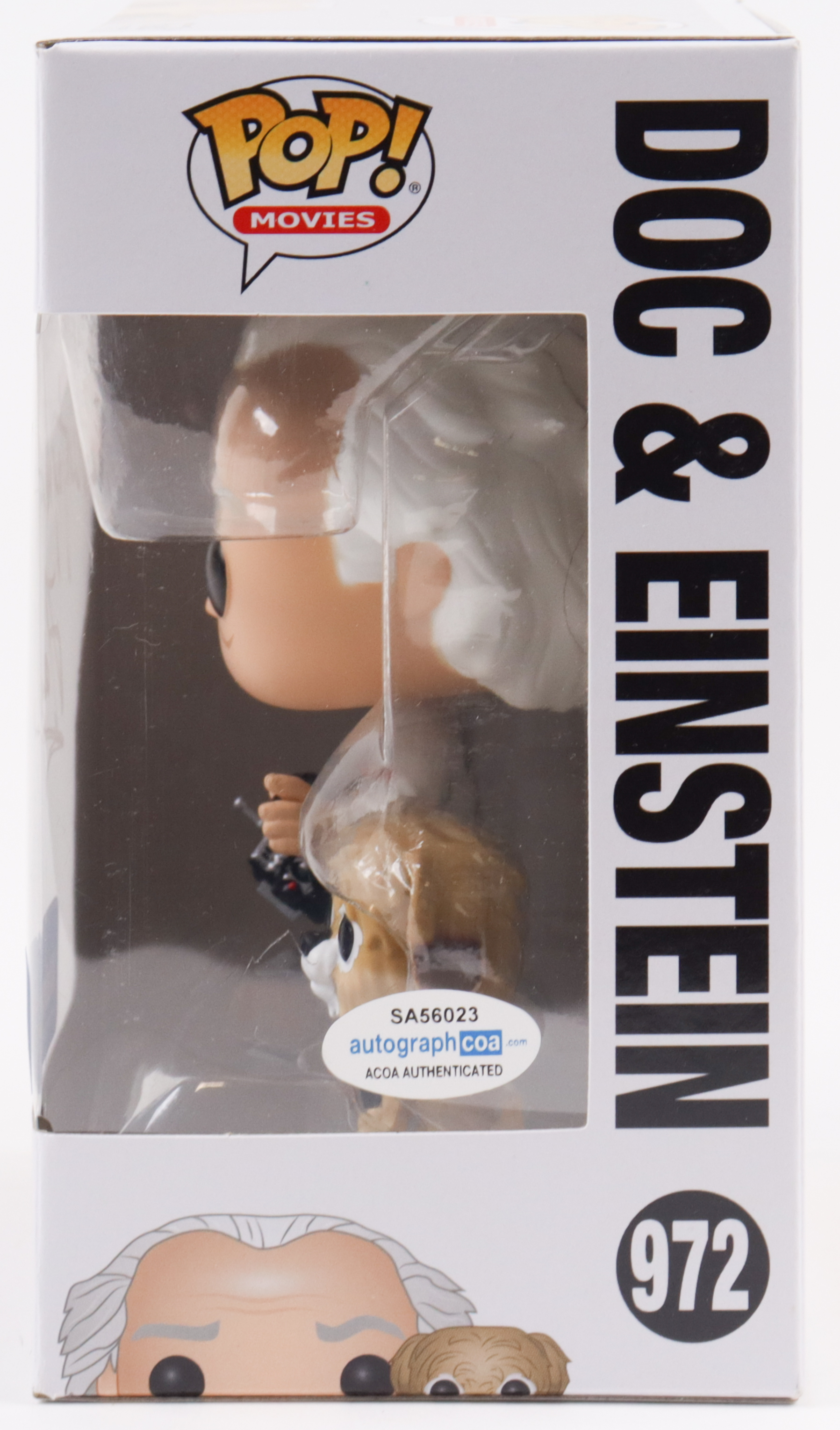 Christopher Lloyd Signed "Back to the Future" #972 Doc & Einstein Funko Pop! Vinyl Figure (AutographCOA) at PristineAuction.com Christopher Lloyd Signed "Back to the Future" #972 Doc & Einstein Funko Pop! Vinyl Figure (AutographCOA) at PristineAuction.com