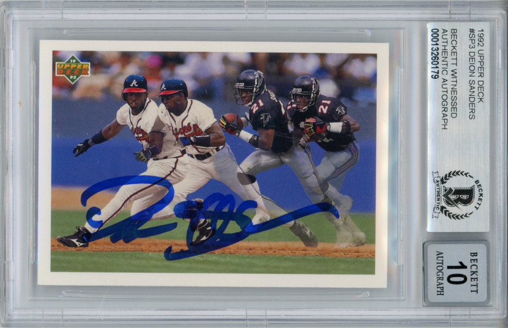 Deion Sanders Signed 1992 Upper Deck #SP3 (BGS) | Pristine Auction