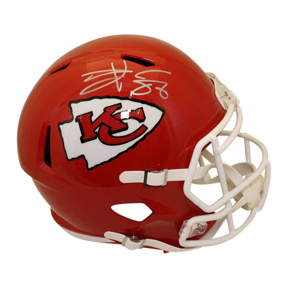 Travis Kelce Signed Chiefs FullSize Speed Helmet (Beckett) Pristine