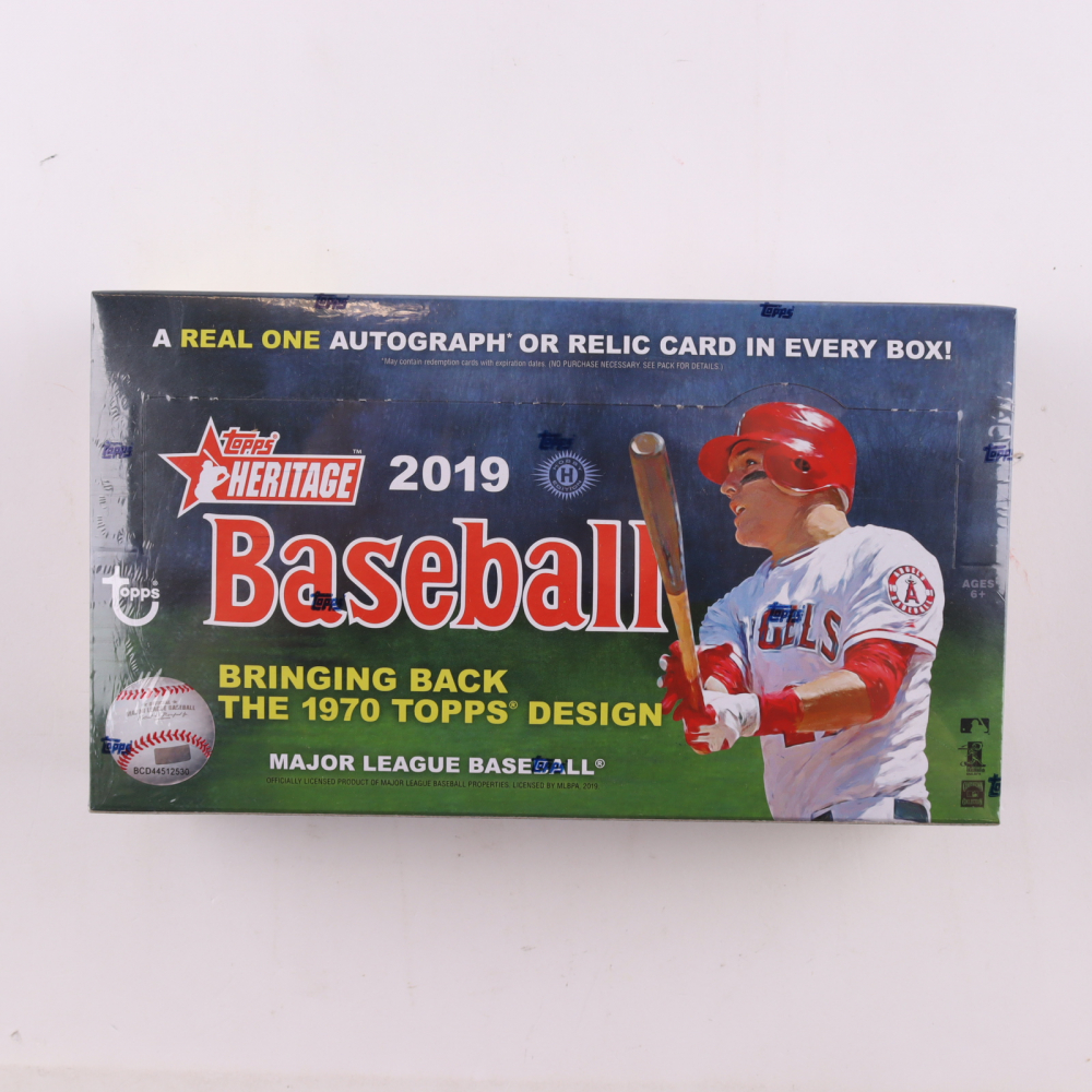 2019 Topps Heritage Baseball Hobby Box with (24) Packs Pristine Auction