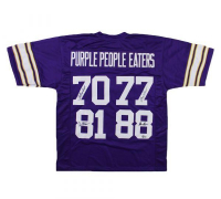 "Purple People Eaters" Jersey Signed by (4) with Alan Page, Carl Eller, Jim Marshall, & Gary Larsen (Beckett) at PristineAuction.com