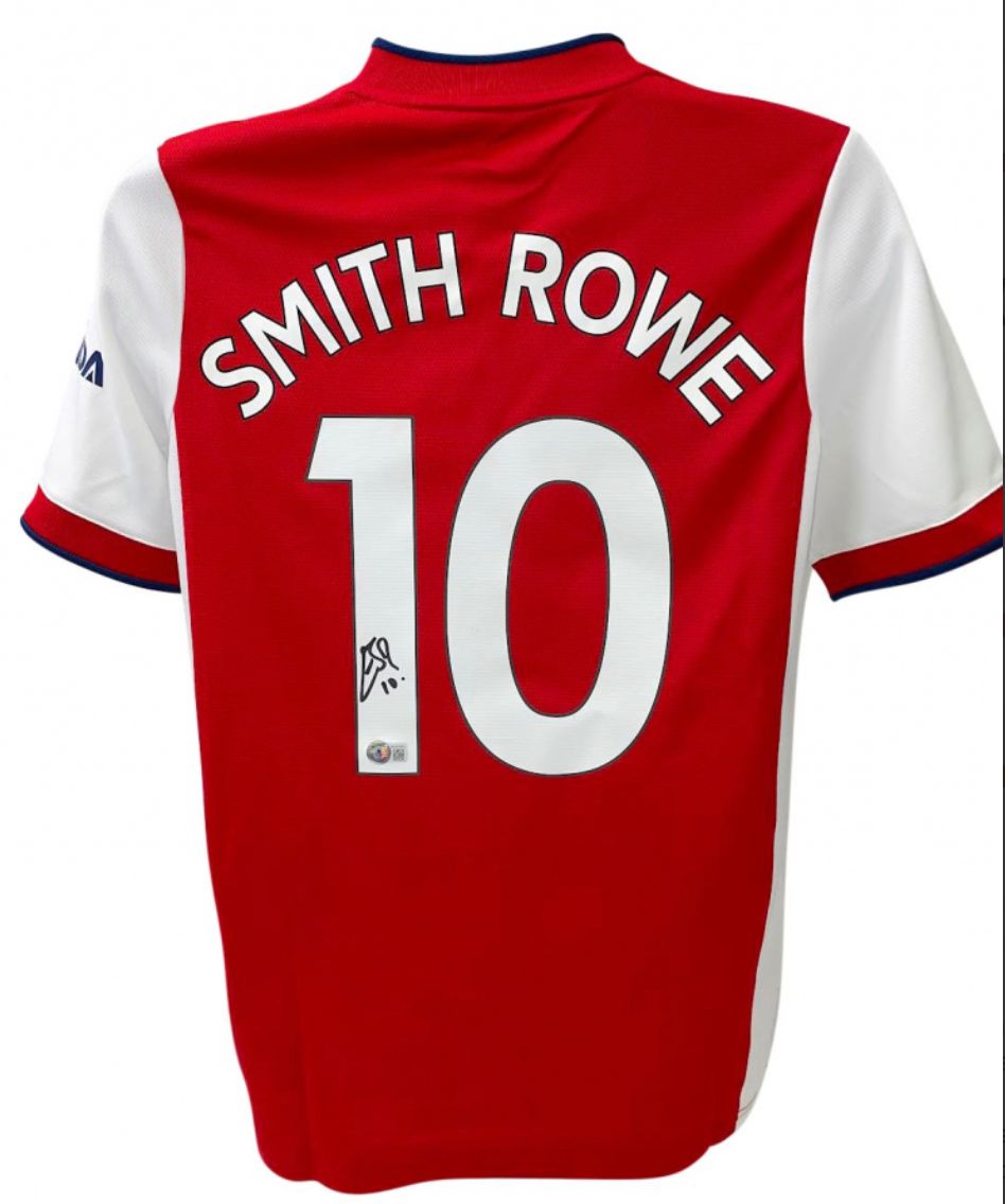 Emile Smith Rowe Signed Arsenal Jersey (Beckett) at PristineAuction.com Emile Smith Rowe Signed Arsenal Jersey (Beckett) at PristineAuction.com