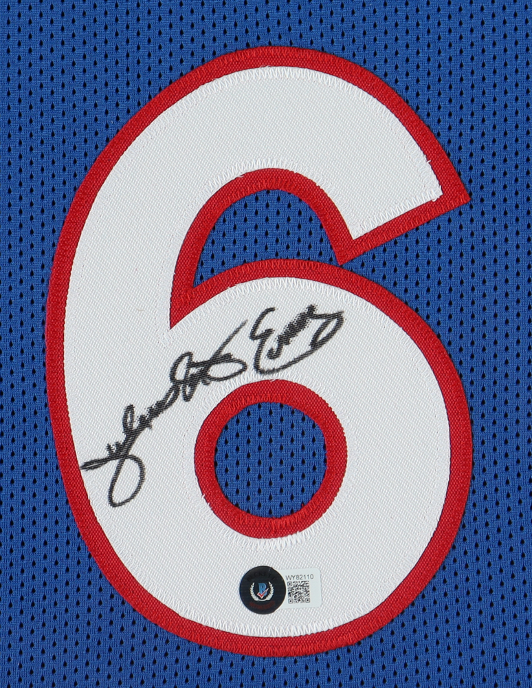Julius Erving Signed Custom Framed Jersey Display (Beckett) at PristineAuction.com Julius Erving Signed Custom Framed Jersey Display (Beckett) at PristineAuction.com