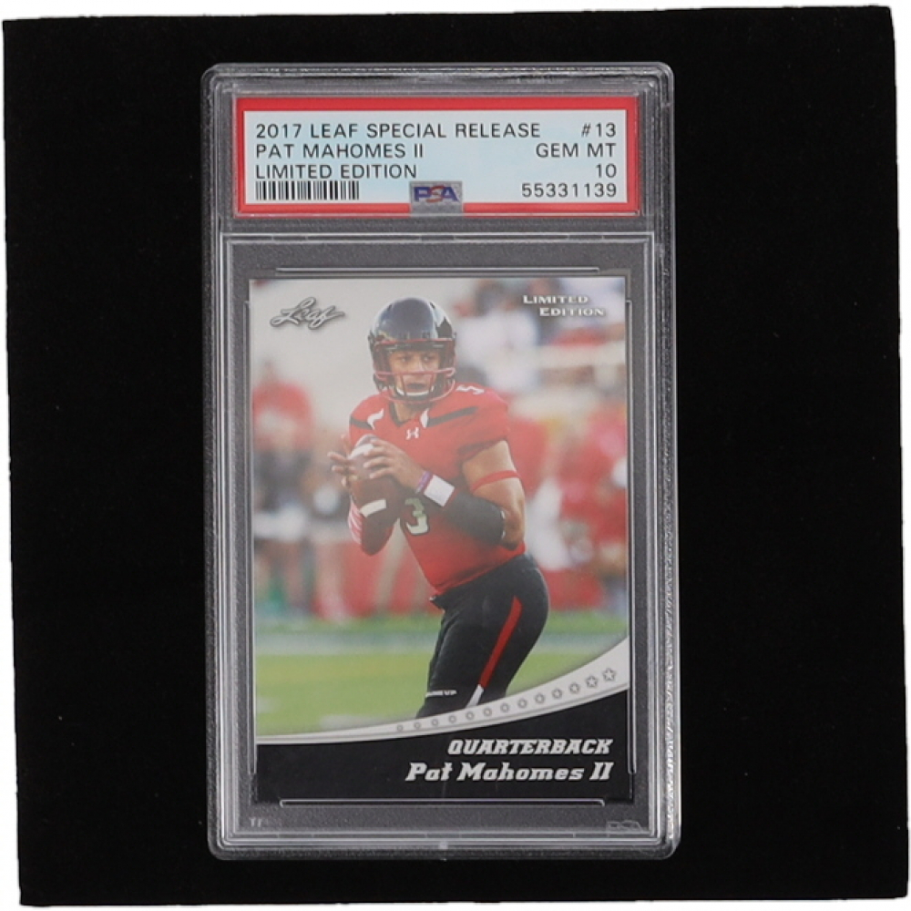 Patrick Mahomes 2017 Leaf Special Release Limited Edition 13 (PSA 10