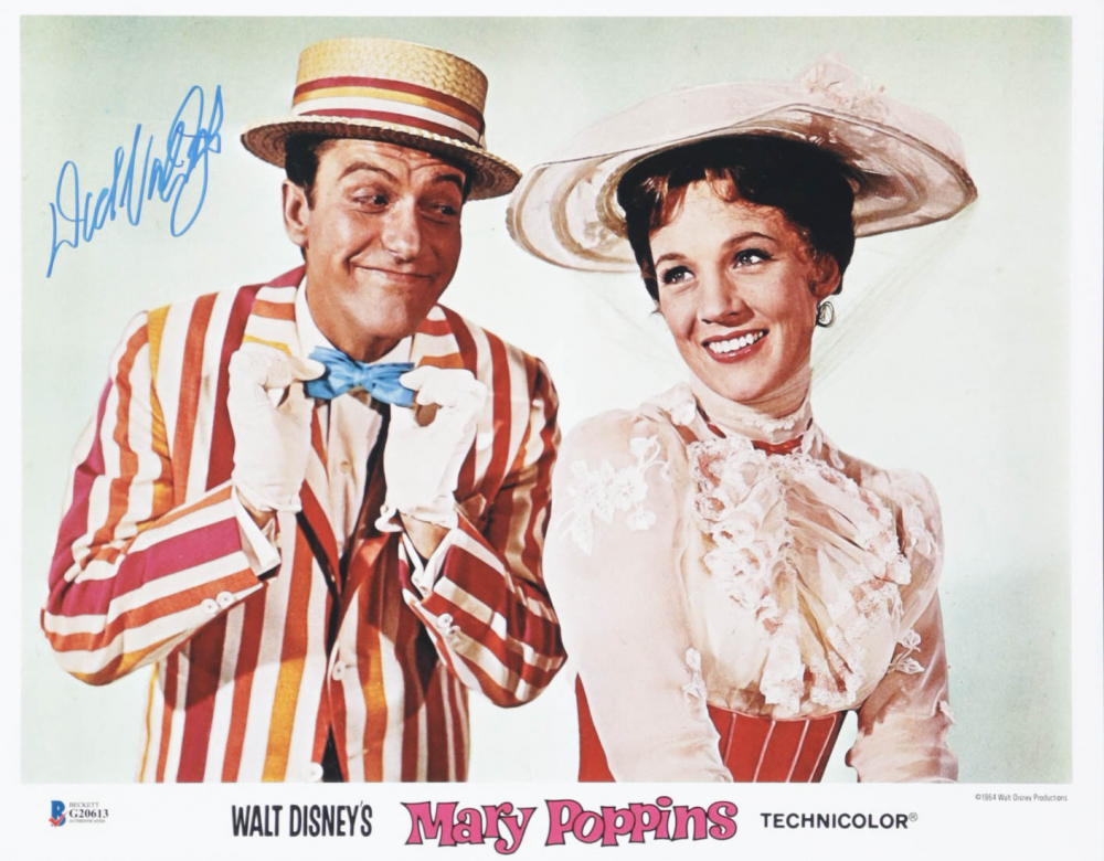 Dick Van Dyke Signed Mary Poppins 11x14 Photo Beckett Pristine Auction dick-van-dyke-signed-mary-poppins-11x14-photo-beckett-pristine-auction