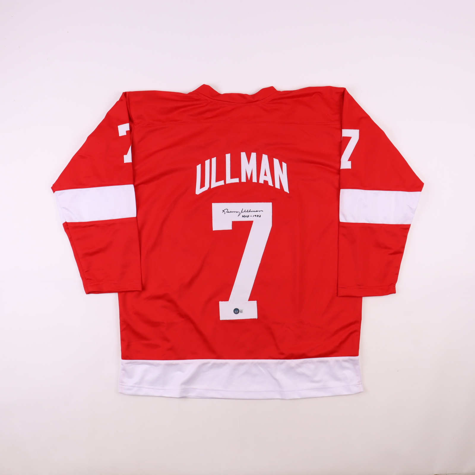 Norm Ullman Signed Jersey Inscribed "HOF -1982" (Beckett) at PristineAuction.com Norm Ullman Signed Jersey Inscribed "HOF -1982" (Beckett) at PristineAuction.com