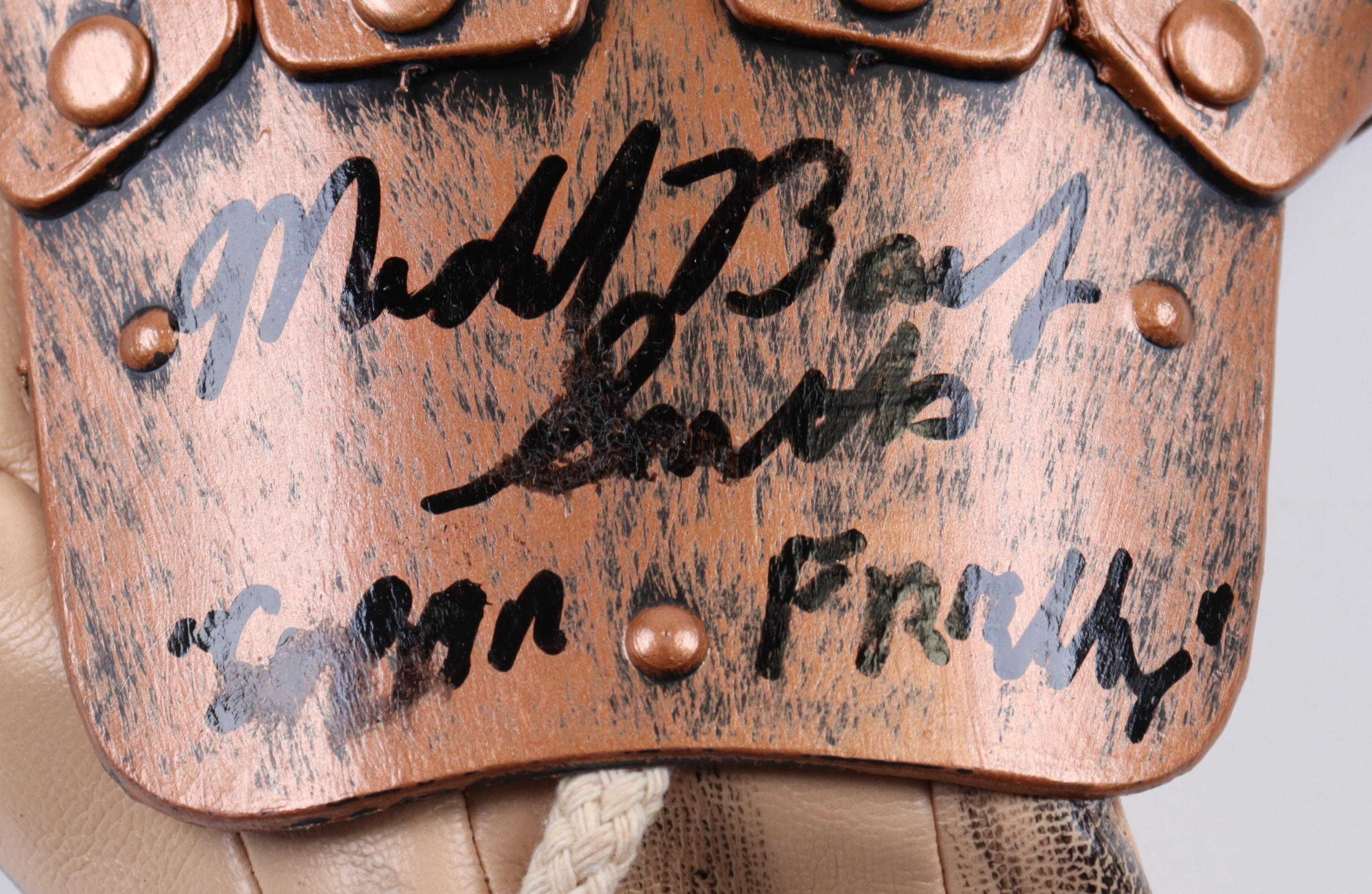 Michael Bailey Smith Signed "A Nightmare on Elm Street" Freddy Krueger Replica Glove Inscribed "Super Freddy" (Becket) at PristineAuction.com Michael Bailey Smith Signed "A Nightmare on Elm Street" Freddy Krueger Replica Glove Inscribed "Super Freddy" (Becket) at PristineAuction.com