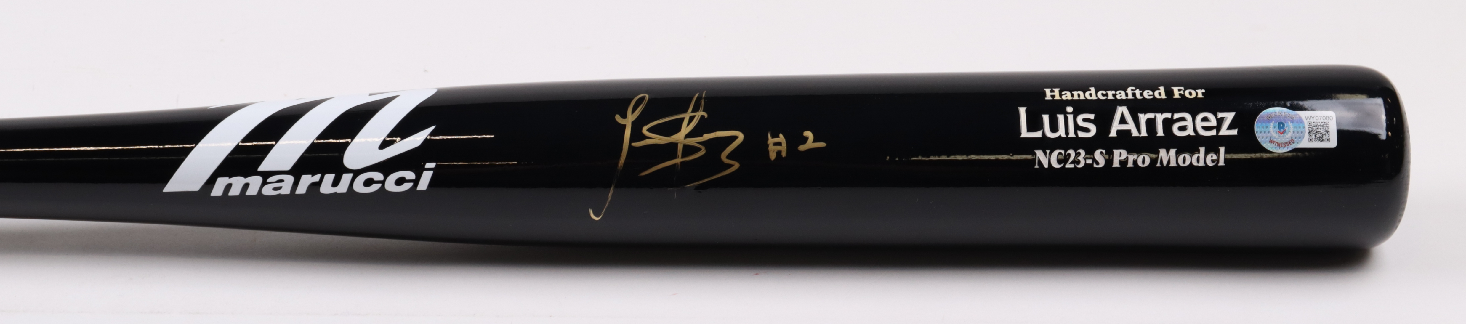 Luis Arraez Signed Marucci Player Model Baseball Bat (Beckett) at PristineAuction.com Luis Arraez Signed Marucci Player Model Baseball Bat (Beckett) at PristineAuction.com