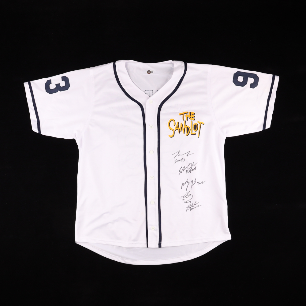 Baseball Jersey CastSigned by (5) with Tom Guiry, Chauncey Leopardi