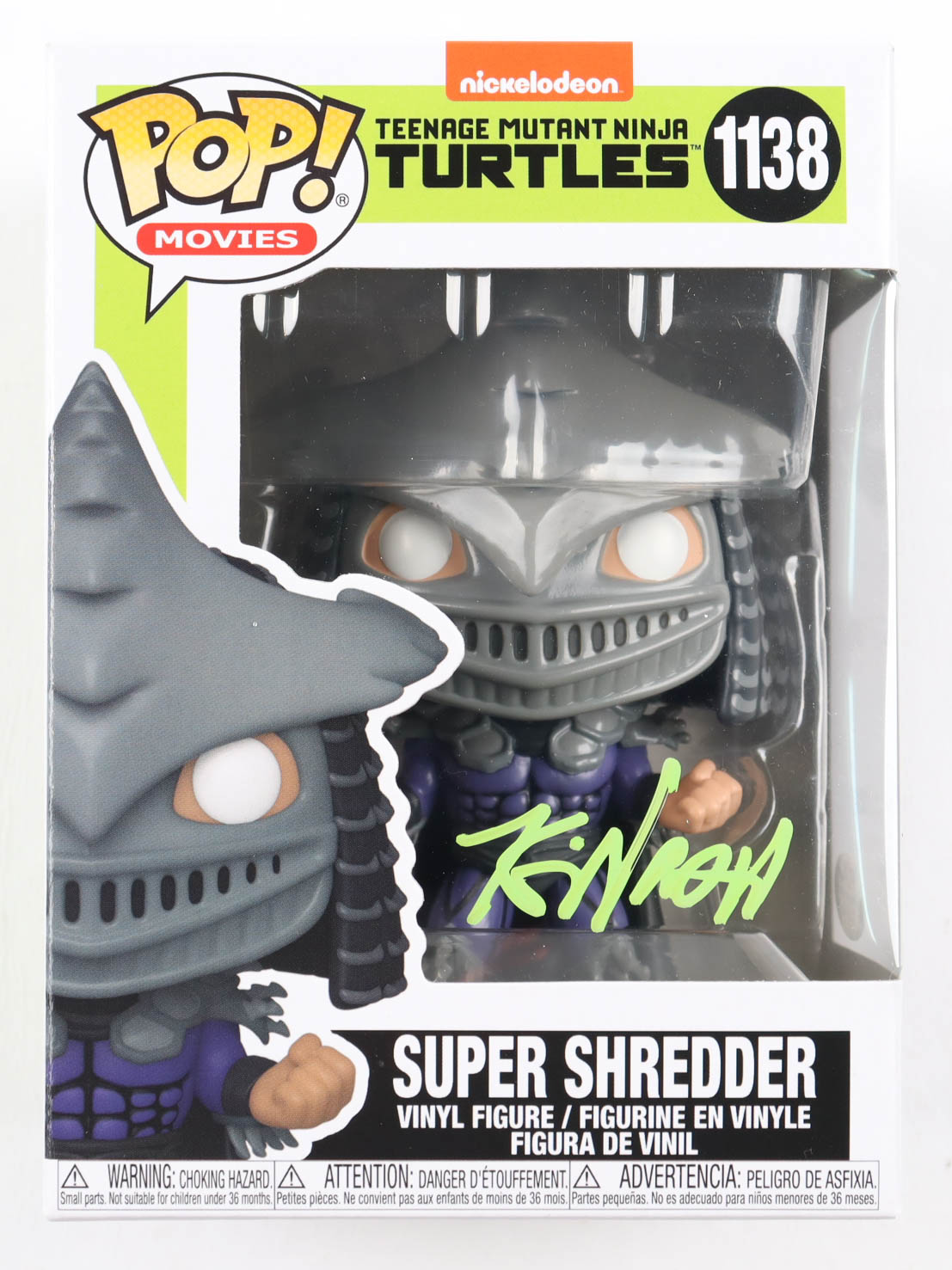 Kevin Nash Signed "Teenage Mutant Ninja Turtles" #1138 Super Shredder Funko Pop! Vinyl Figure (PSA) at PristineAuction.com Kevin Nash Signed "Teenage Mutant Ninja Turtles" #1138 Super Shredder Funko Pop! Vinyl Figure (PSA) at PristineAuction.com