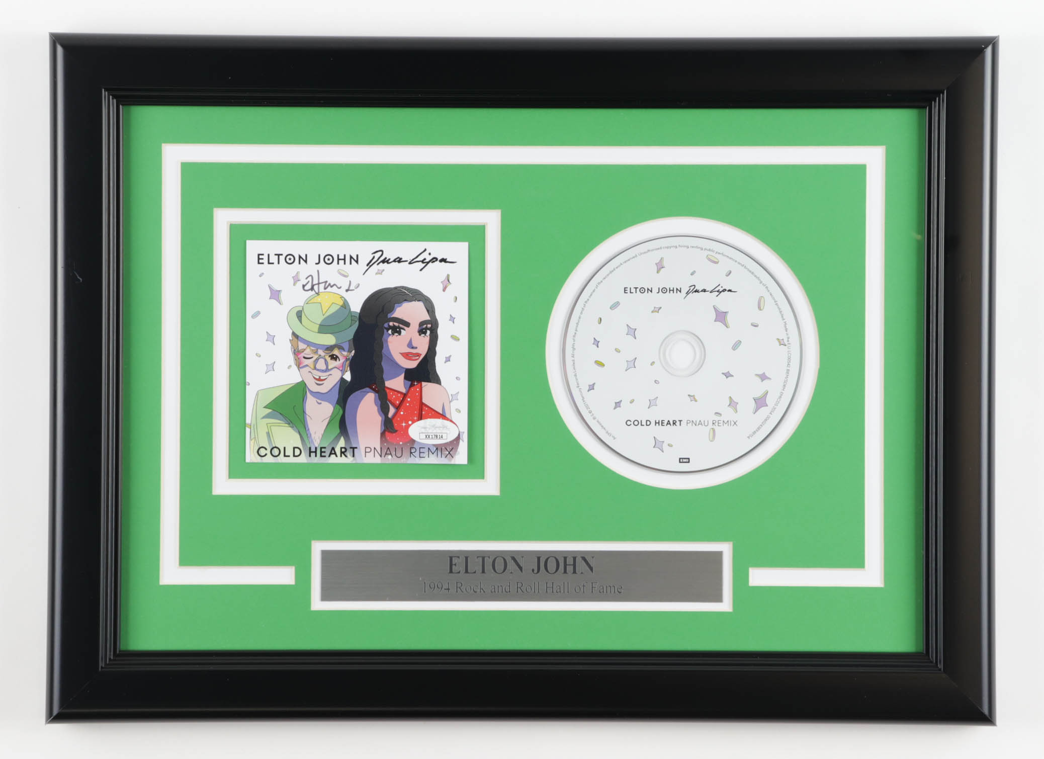 Elton John Signed "Cold Heart PNAU Remix" Custom Framed CD Disc Cover Display (JSA) at PristineAuction.com Elton John Signed "Cold Heart PNAU Remix" Custom Framed CD Disc Cover Display (JSA) at PristineAuction.com