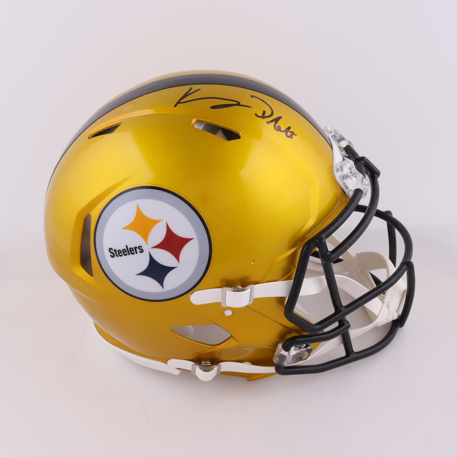 Kenny Pickett Signed Steelers Full-Size Authentic On-Field Flash Alternate Speed Helmet (Beckett) at PristineAuction.com Kenny Pickett Signed Steelers Full-Size Authentic On-Field Flash Alternate Speed Helmet (Beckett) at PristineAuction.com