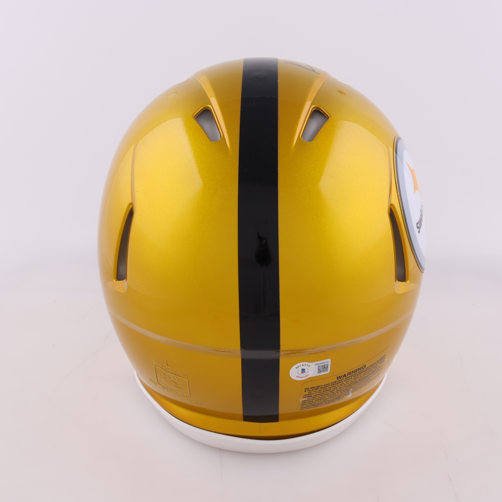 Kenny Pickett Signed Steelers Full-Size Authentic On-Field Flash Alternate Speed Helmet (Beckett) at PristineAuction.com Kenny Pickett Signed Steelers Full-Size Authentic On-Field Flash Alternate Speed Helmet (Beckett) at PristineAuction.com