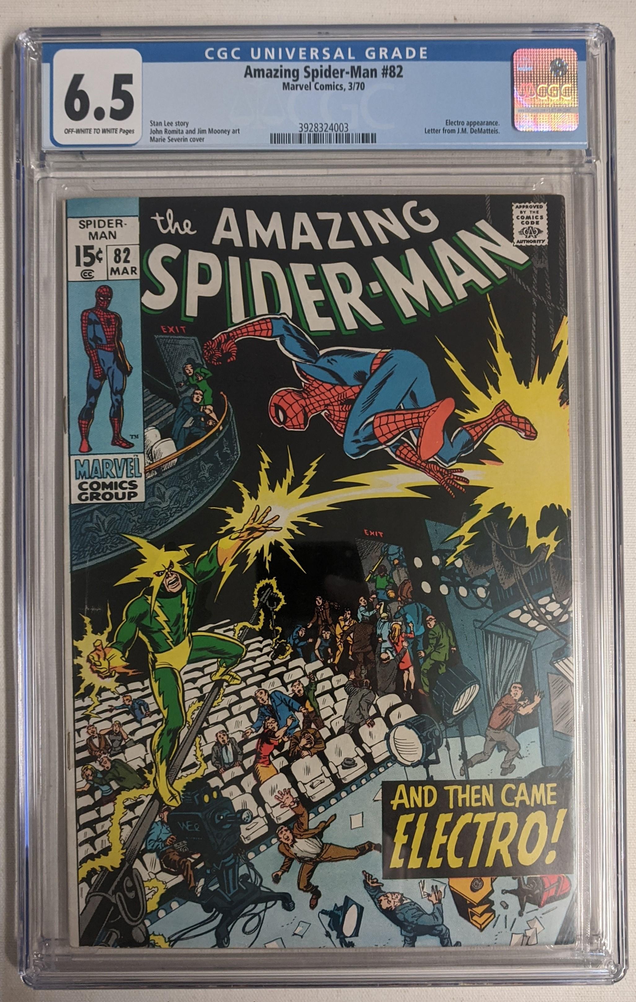 1970 "The Amazing Spider-Man" Issue #82 Marvel Comic Book (CGC 6.5) at PristineAuction.com 1970 "The Amazing Spider-Man" Issue #82 Marvel Comic Book (CGC 6.5) at PristineAuction.com