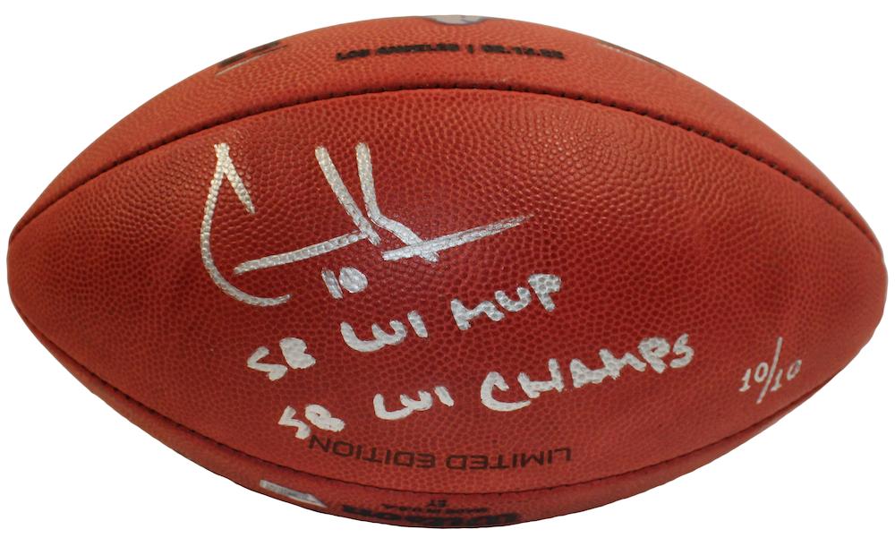 Cooper Kupp Signed LE Rams Super Bowl LVI Champions Football Inscribed "SB LVI Champs" & "SB LVI MVP" (Fanatics) at PristineAuction.com Cooper Kupp Signed LE Rams Super Bowl LVI Champions Football Inscribed "SB LVI Champs" & "SB LVI MVP" (Fanatics) at PristineAuction.com