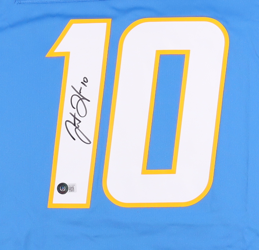 Justin Herbert Signed Chargers Jersey (Beckett) at PristineAuction.com Justin Herbert Signed Chargers Jersey (Beckett) at PristineAuction.com