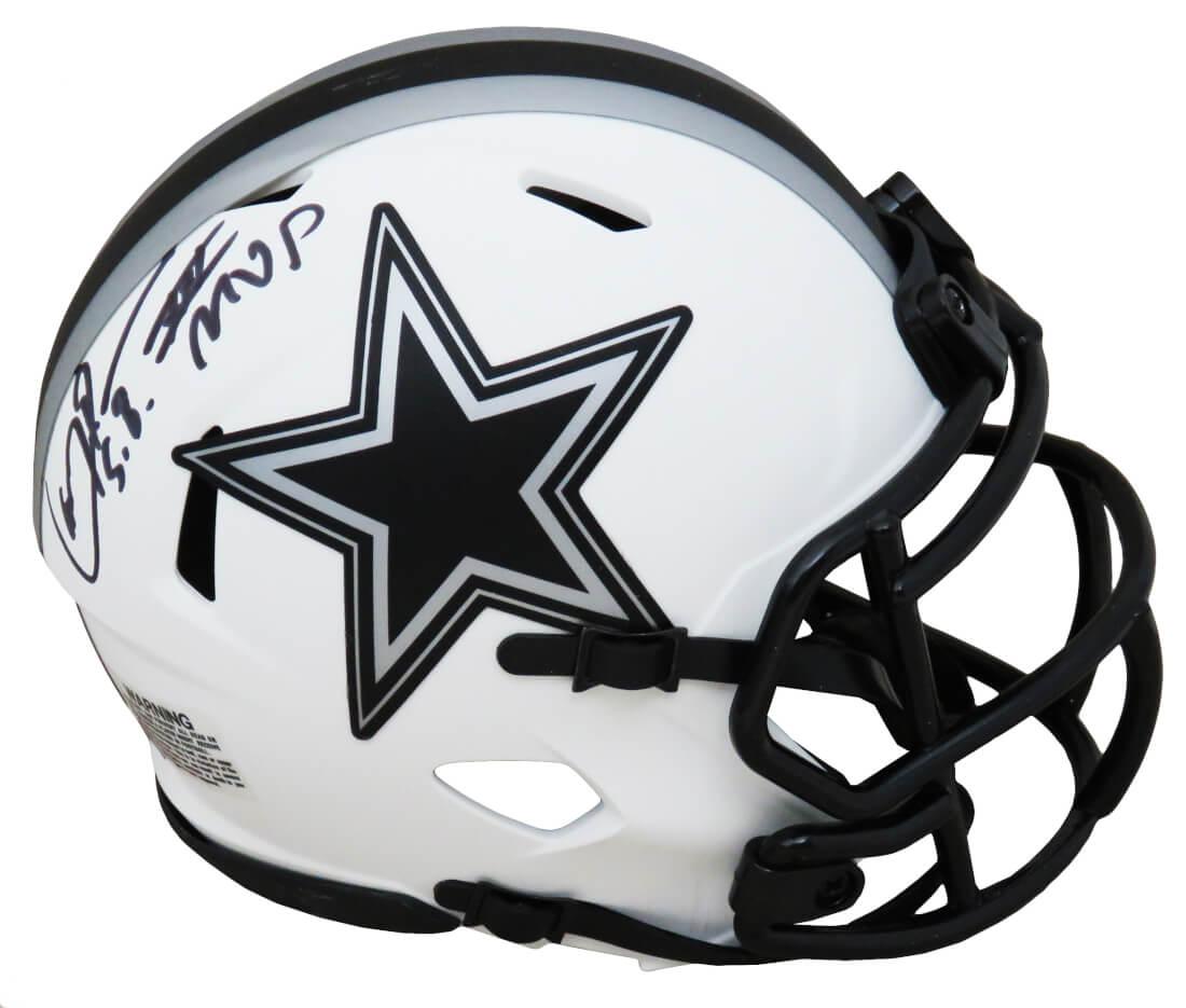 Larry Brown Signed Cowboys Lunar Eclipse Alternate Speed Mini Helmet Inscribed "S.B. XXX MVP" (Schwartz) at PristineAuction.com Larry Brown Signed Cowboys Lunar Eclipse Alternate Speed Mini Helmet Inscribed "S.B. XXX MVP" (Schwartz) at PristineAuction.com