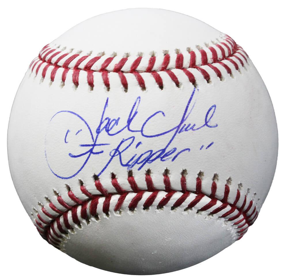 Jack Clark Signed OML Baseball Inscribed "Ripper" (Schwartz Sports) at PristineAuction.com Jack Clark Signed OML Baseball Inscribed "Ripper" (Schwartz Sports) at PristineAuction.com