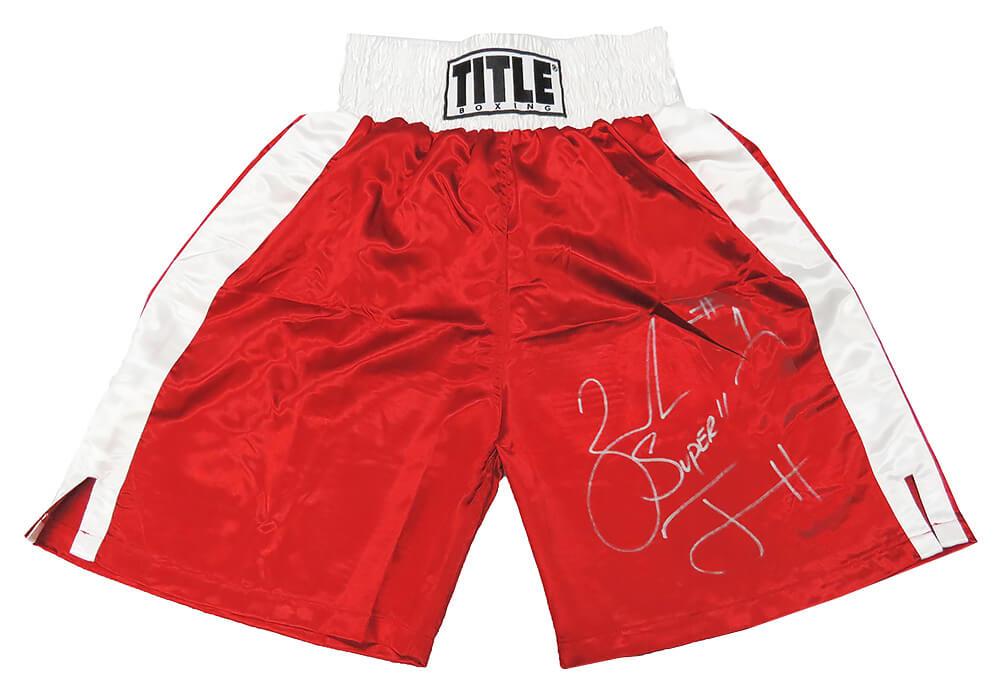 Zab "Super" Judah Signed Boxing Trunks (Schwartz Sports) at PristineAuction.com Zab "Super" Judah Signed Boxing Trunks (Schwartz Sports) at PristineAuction.com