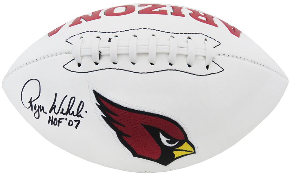 Roger Wehrli Signed Cardinals Logo Football Inscribed "HOF'07" (Schwartz) at PristineAuction.com Roger Wehrli Signed Cardinals Logo Football Inscribed "HOF'07" (Schwartz) at PristineAuction.com