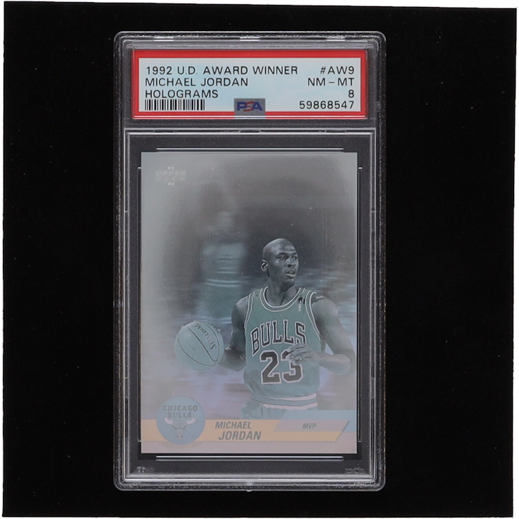 Michael Jordan 1992-93 Upper Deck Award Winner Holograms #AW9 Most Valuable Player (PSA 9) at PristineAuction.com Michael Jordan 1992-93 Upper Deck Award Winner Holograms #AW9 Most Valuable Player (PSA 9) at PristineAuction.com