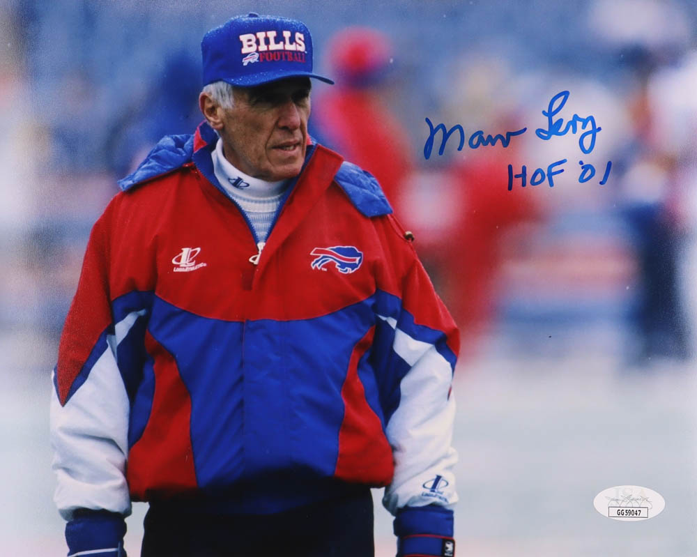 Marv Levy Signed Bills 8x10 Photo Inscribed "HOF '01" (JSA) at PristineAuction.com Marv Levy Signed Bills 8x10 Photo Inscribed "HOF '01" (JSA) at PristineAuction.com