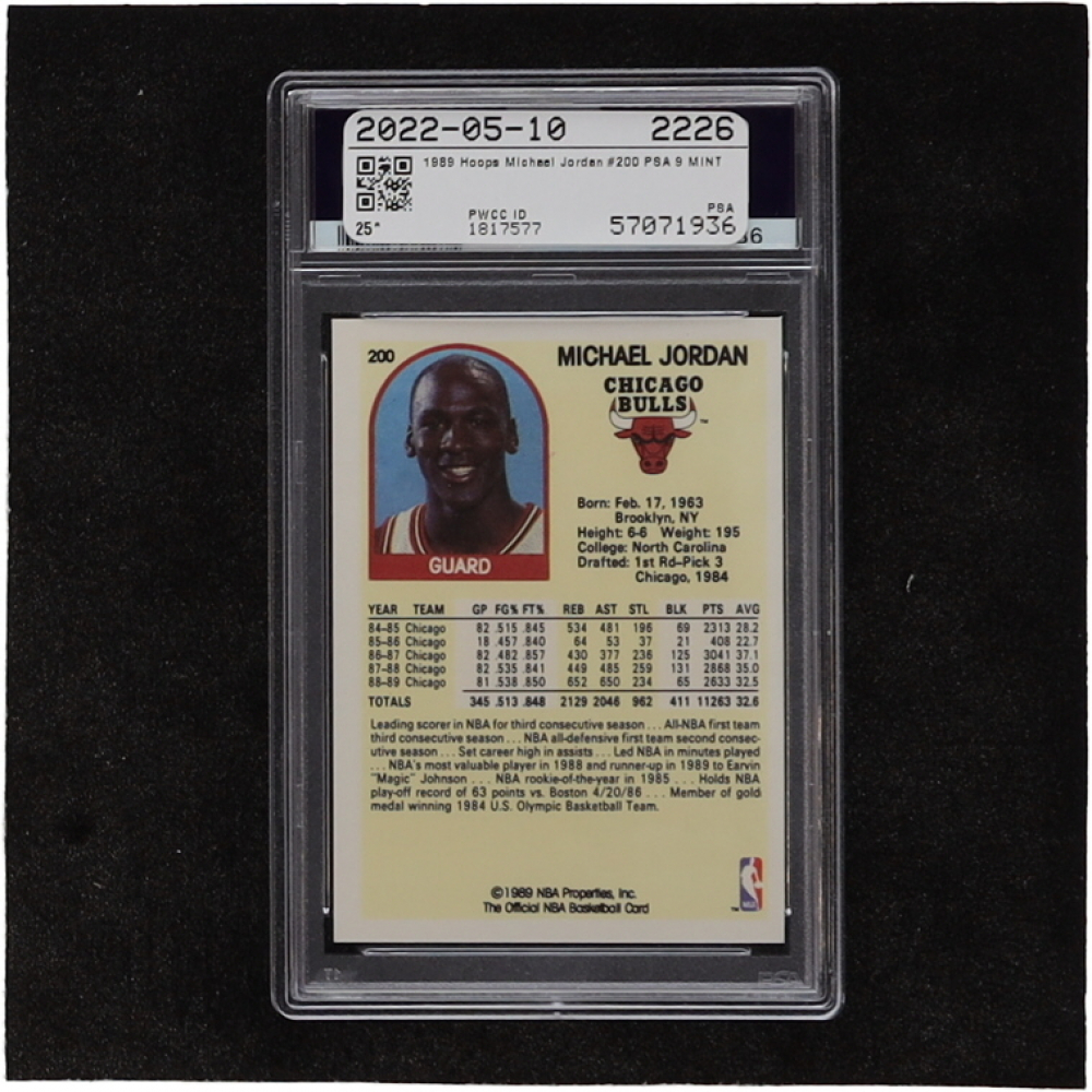 Michael Jordan 198990 Hoops 200 (PSA 9) Pristine Auction