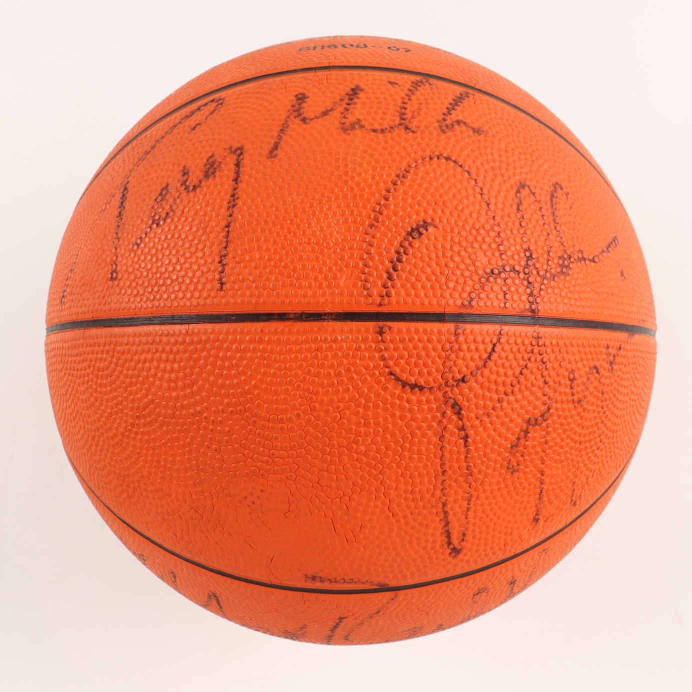 Pistons Logo NBA Basketball Signed by (7) with Dennis Rodman, Isiah Thomas, Terry Mills, Joe Dumars (JSA) at PristineAuction.com Pistons Logo NBA Basketball Signed by (7) with Dennis Rodman, Isiah Thomas, Terry Mills, Joe Dumars (JSA) at PristineAuction.com