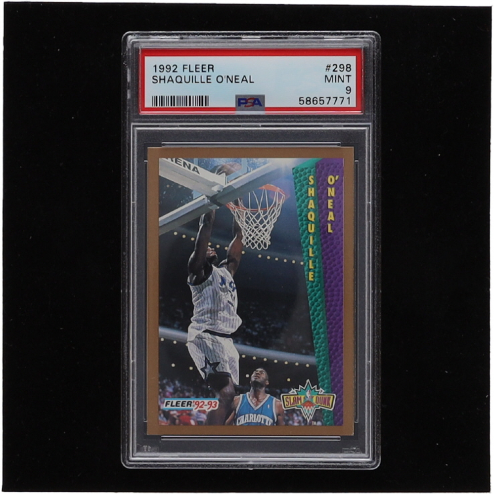 Shaquille O'Neal 1992-93 Fleer #298 SD (PSA 9) | Pristine Auction