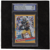 Najee Harris 2021 Panini Instant Rated Rookie Retro #BW11 (ISA 10) at PristineAuction.com