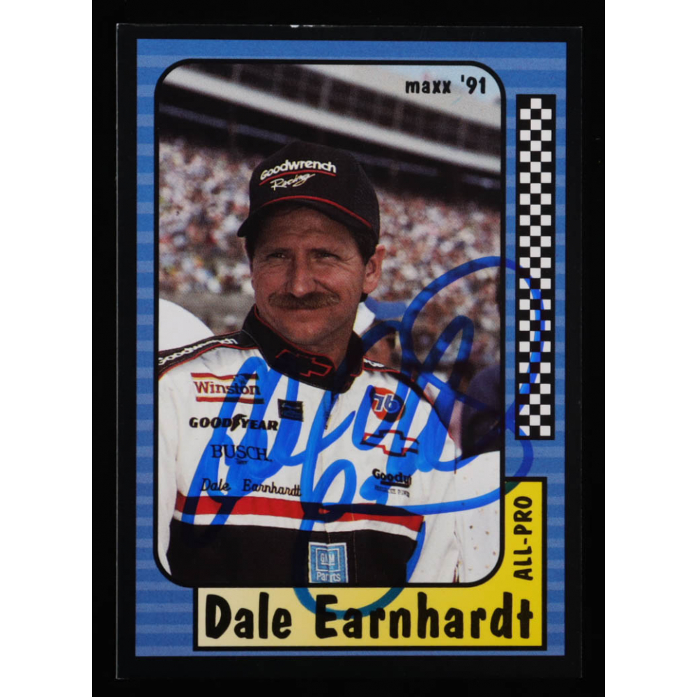 Dale Earnhardt Signed 1991 Maxx #220 All Pro (Beckett) | Pristine Auction