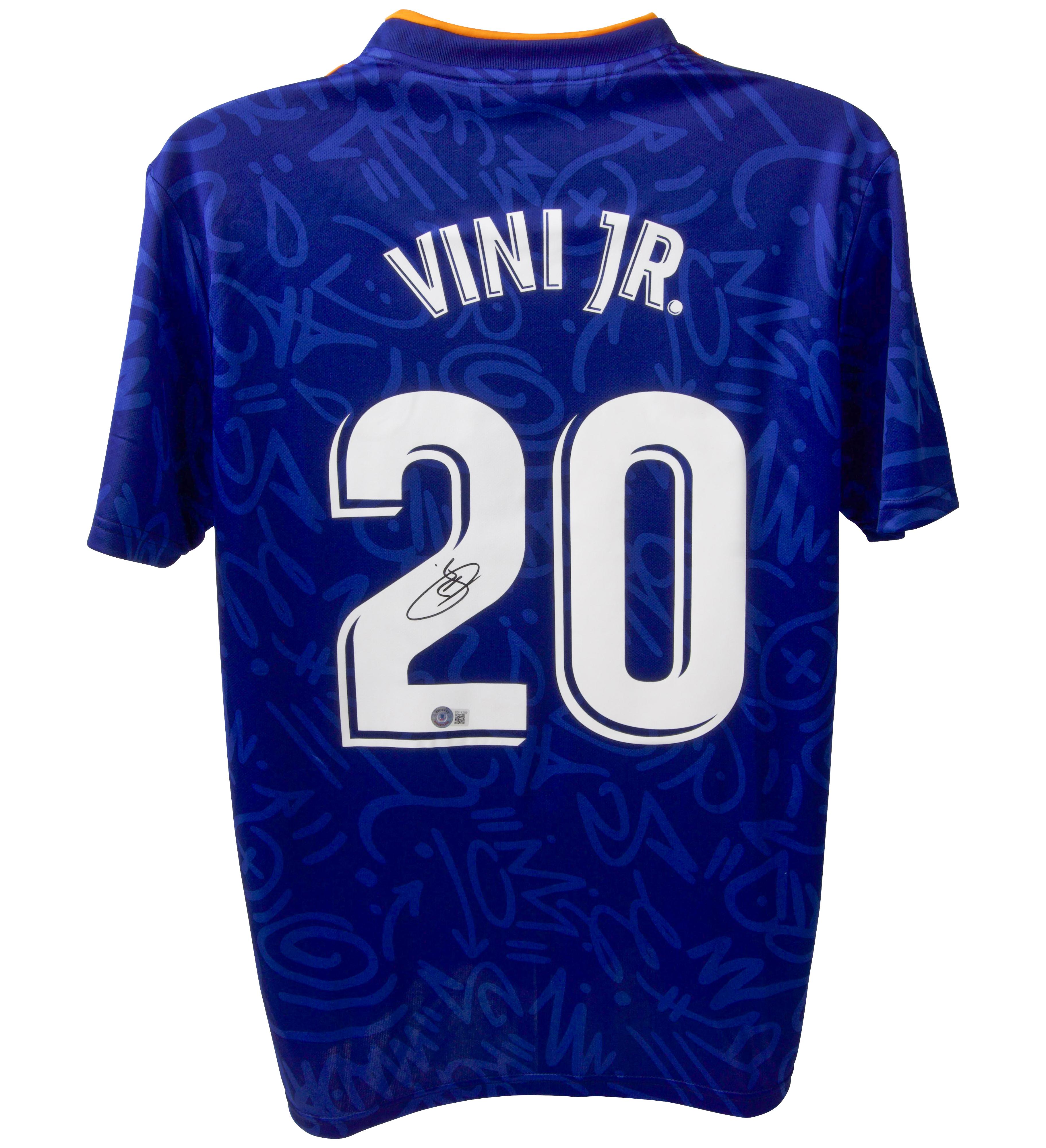 Vinicius Junior Signed Real Madrid Jersey (Beckett) at PristineAuction.com Vinicius Junior Signed Real Madrid Jersey (Beckett) at PristineAuction.com