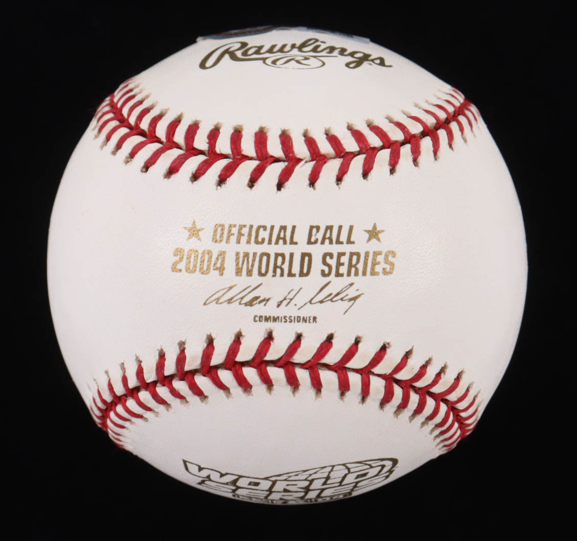 Kevin Millar Signed 2004 World Series Baseball Inscribed "Cowboy Up" & "We Did It!" (Beckett) at PristineAuction.com Kevin Millar Signed 2004 World Series Baseball Inscribed "Cowboy Up" & "We Did It!" (Beckett) at PristineAuction.com