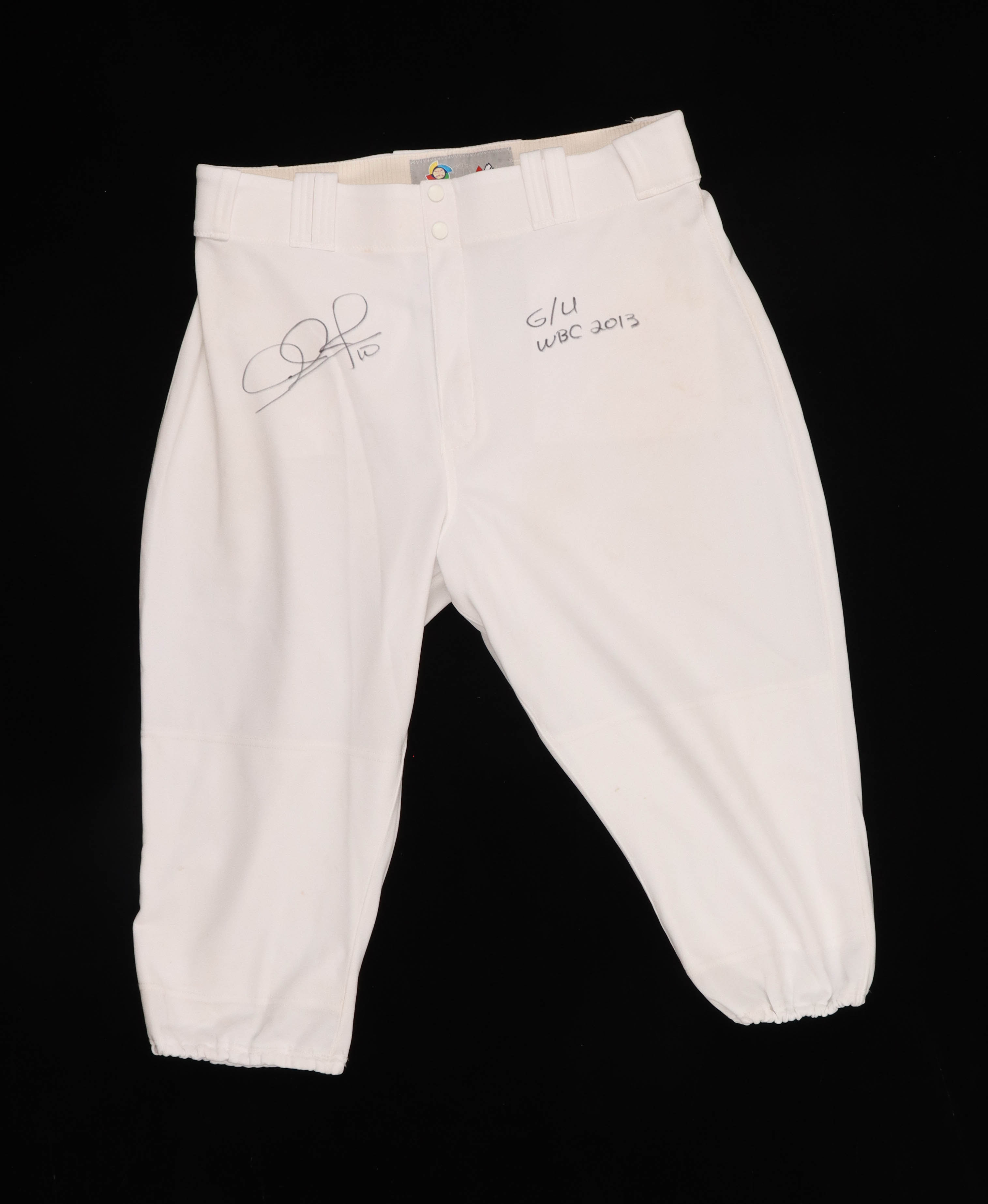 Adam Jones Signed Game-Used Pants Inscribed "G/U WBC 2013" (JSA) at PristineAuction.com Adam Jones Signed Game-Used Pants Inscribed "G/U WBC 2013" (JSA) at PristineAuction.com