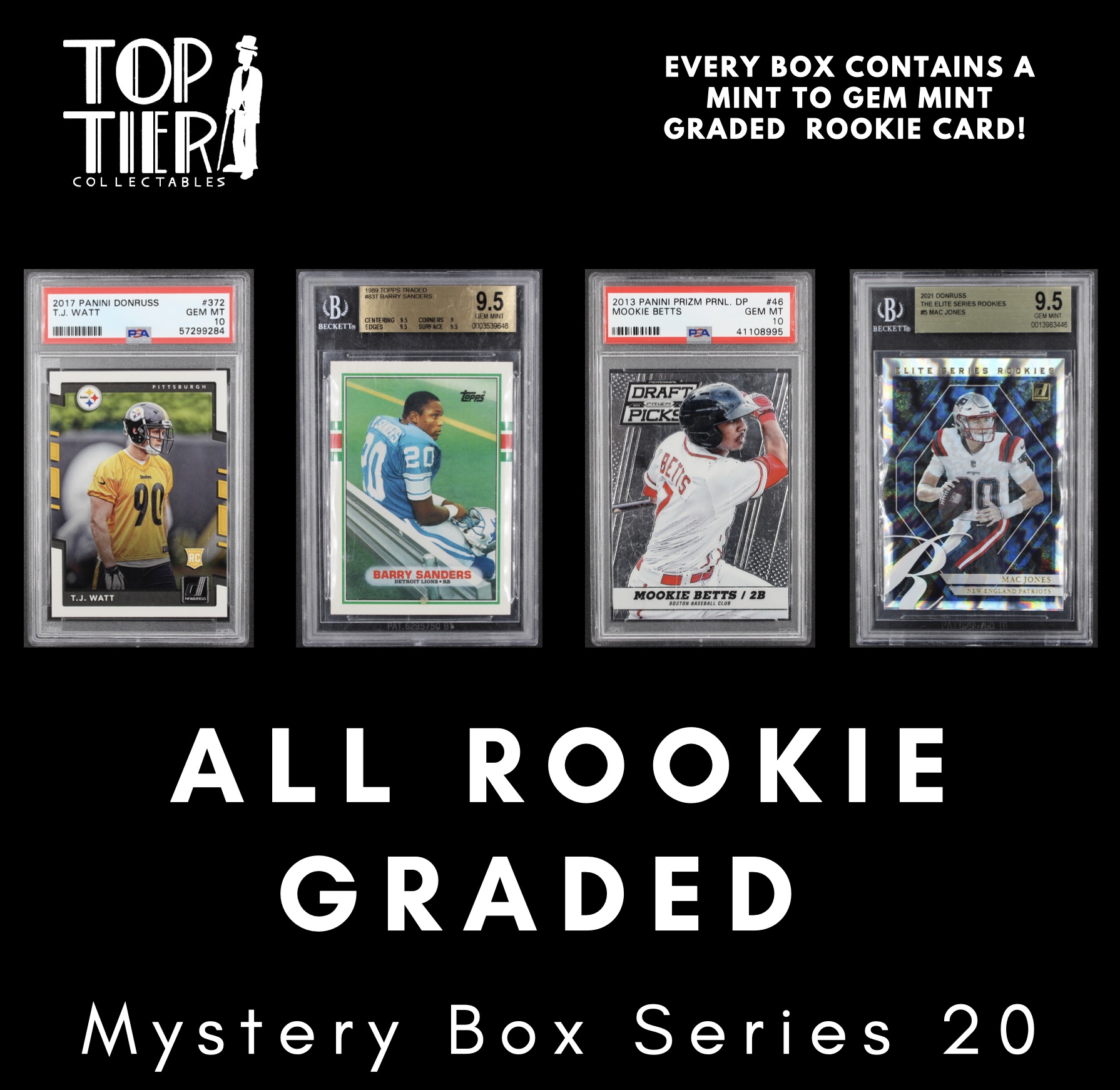 TTC ALL ROOKIE GRADED Mystery Box Series #20 (Limited to 100) at PristineAuction.com TTC ALL ROOKIE GRADED Mystery Box Series #20 (Limited to 100) at PristineAuction.com