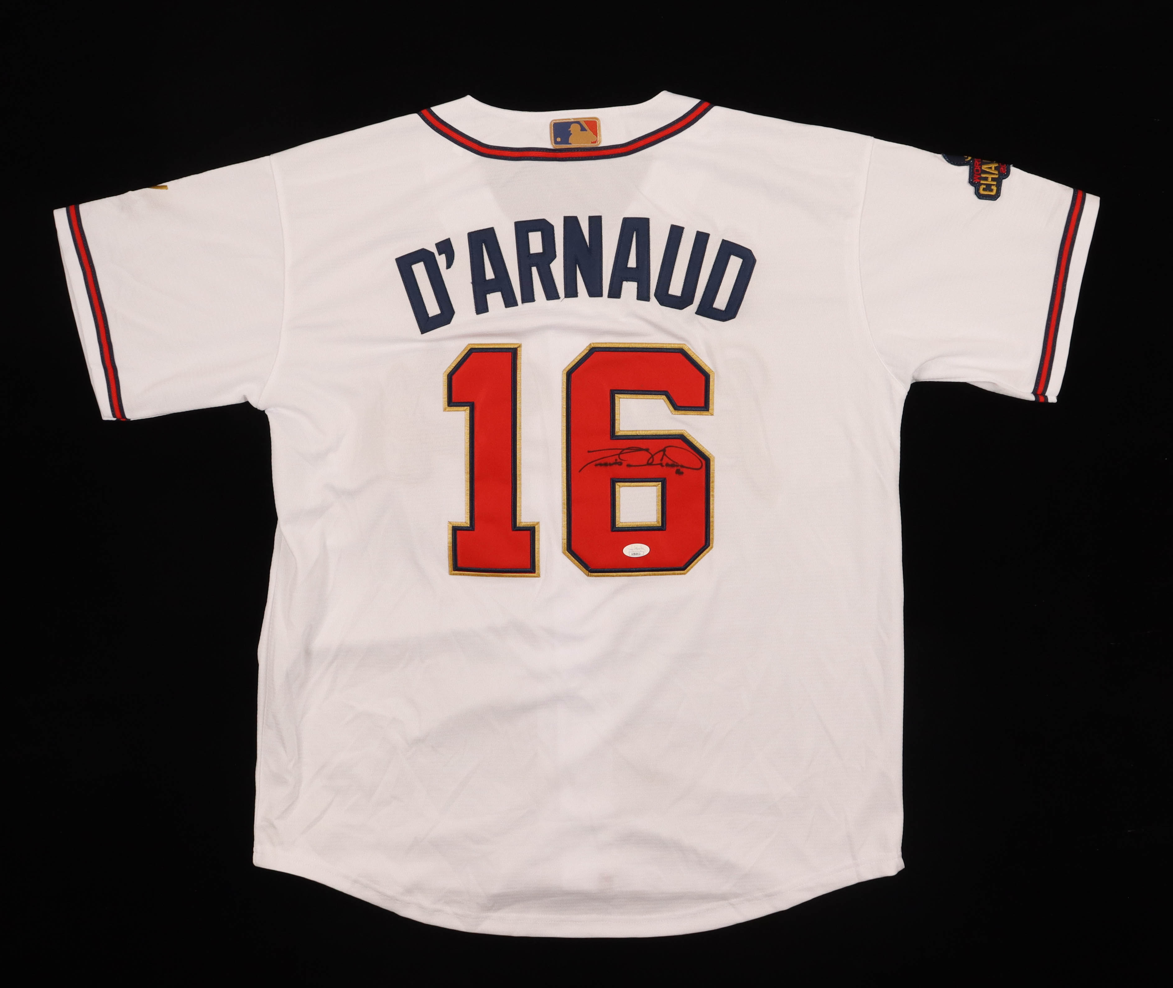 Travis D'Arnaud Signed Jersey (JSA) at PristineAuction.com Travis D'Arnaud Signed Jersey (JSA) at PristineAuction.com